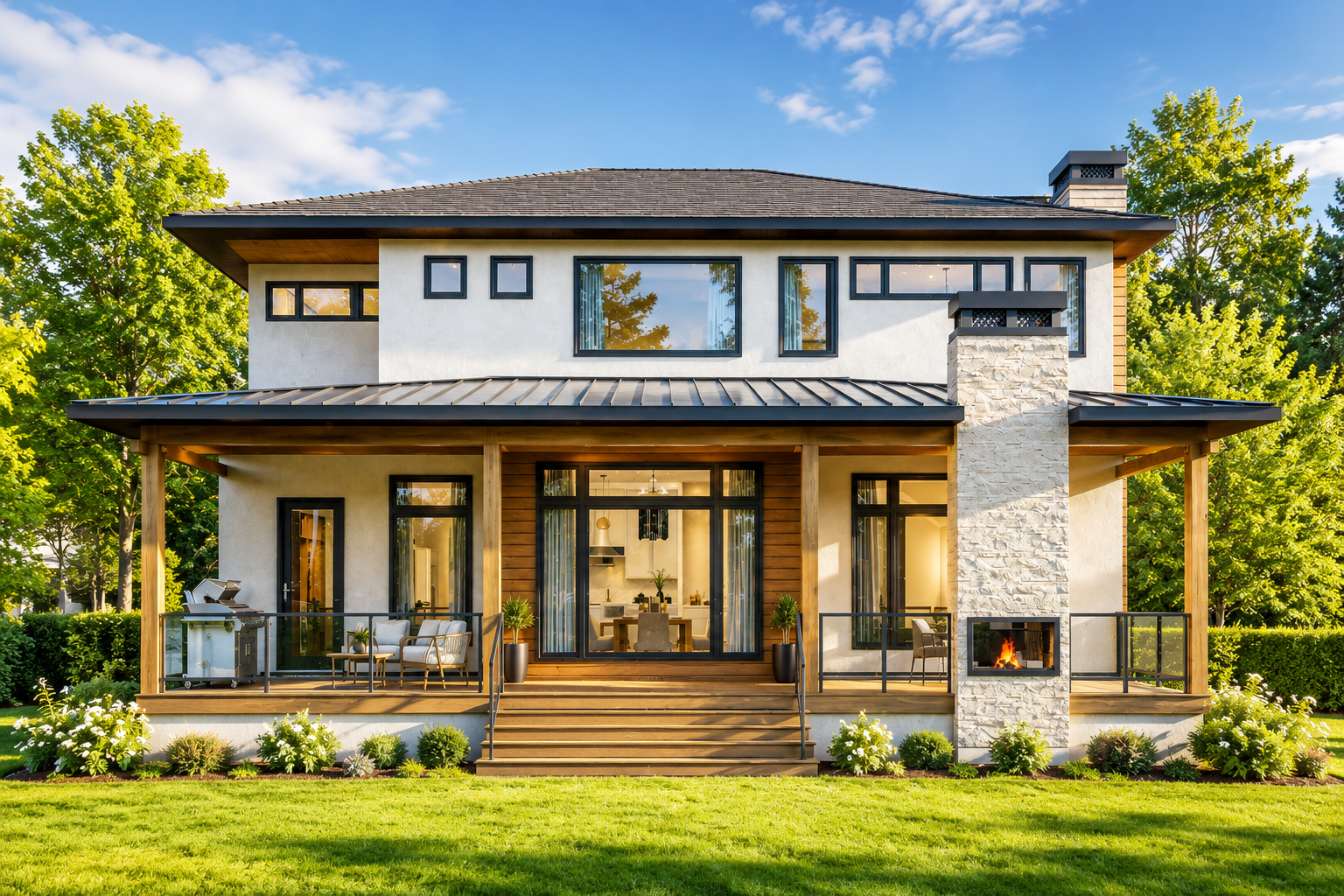 Modern luxury home exterior